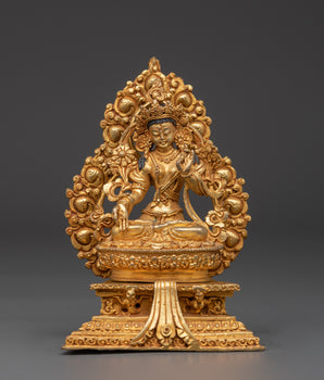 White Tara handmade sculpture