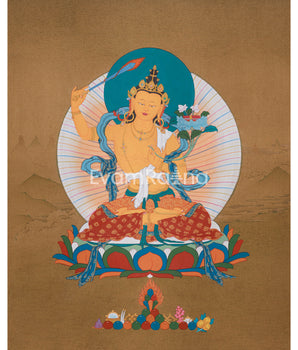 Wisdom Buddha Manjushree Thangka