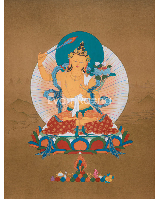 Wisdom Buddha Manjushree Thangka