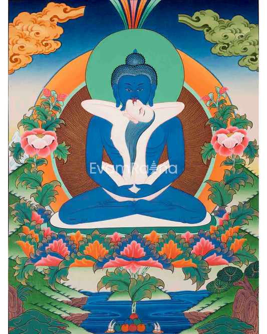 Samantabhadra Yab Yum Buddha Thangka