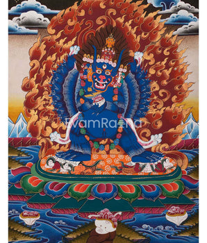 Yamantaka Yidam Thangka Painting