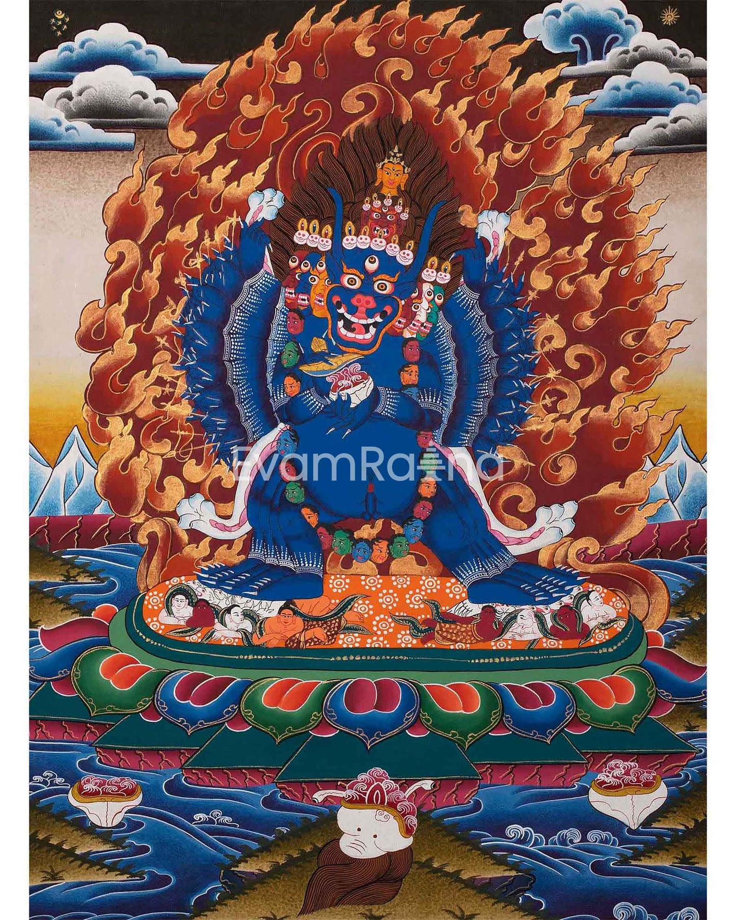 Yamantaka Yidam Thangka Painting 