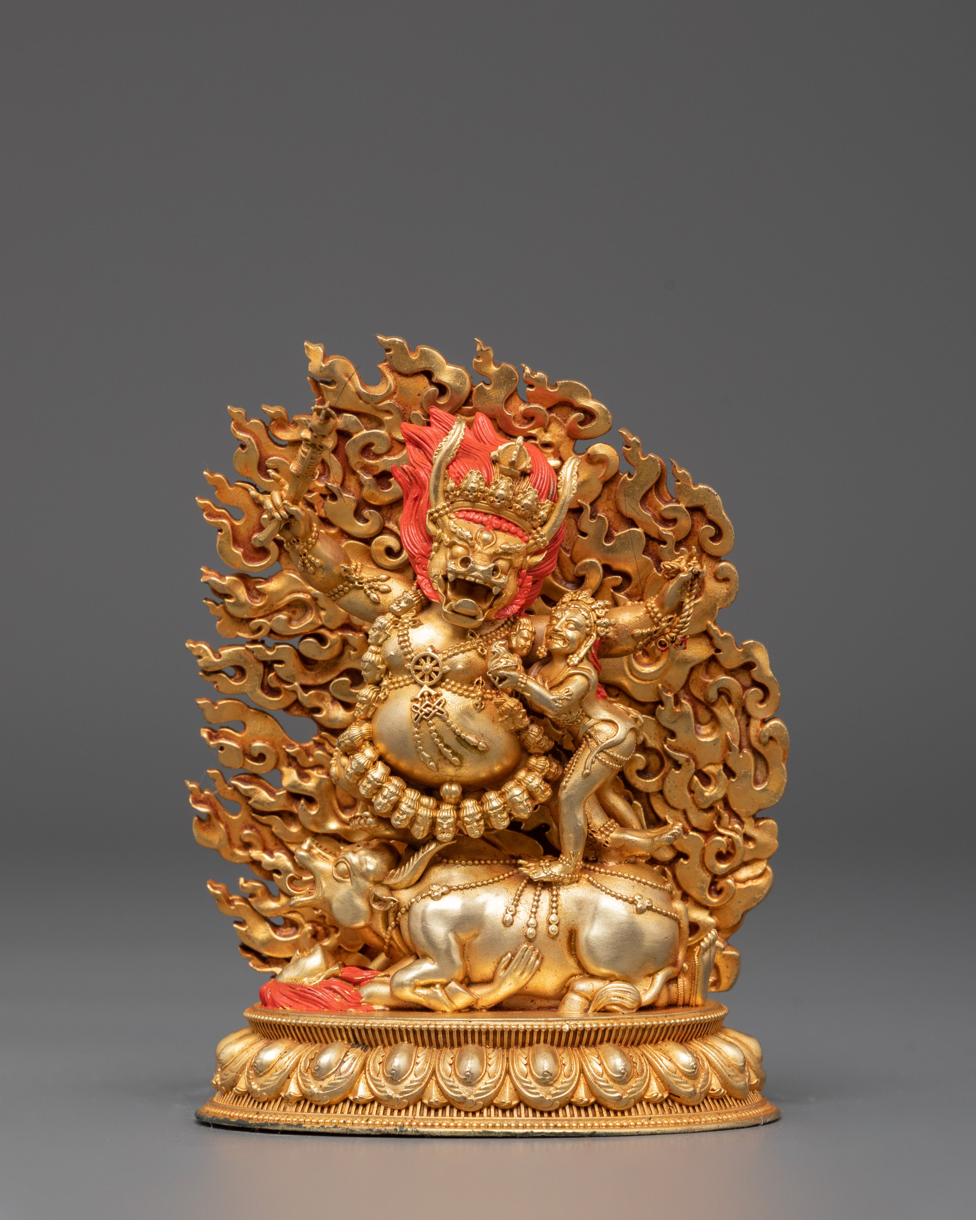 Tantric Deity Yamantaka Sculpture | A Sacred Representation of Protection