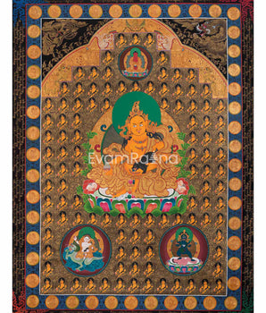 108 Yellow Dzambala Thangka