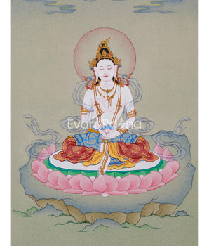 Guru Consort Yeshe Tsogyal Thangka - Unique Spiritual Decor
