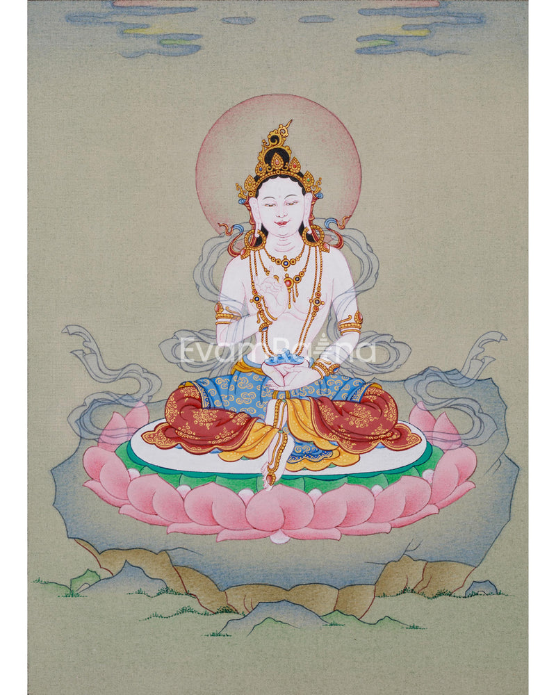 Guru Consort Yeshe Tsogyal Thangka - Unique Spiritual Decor