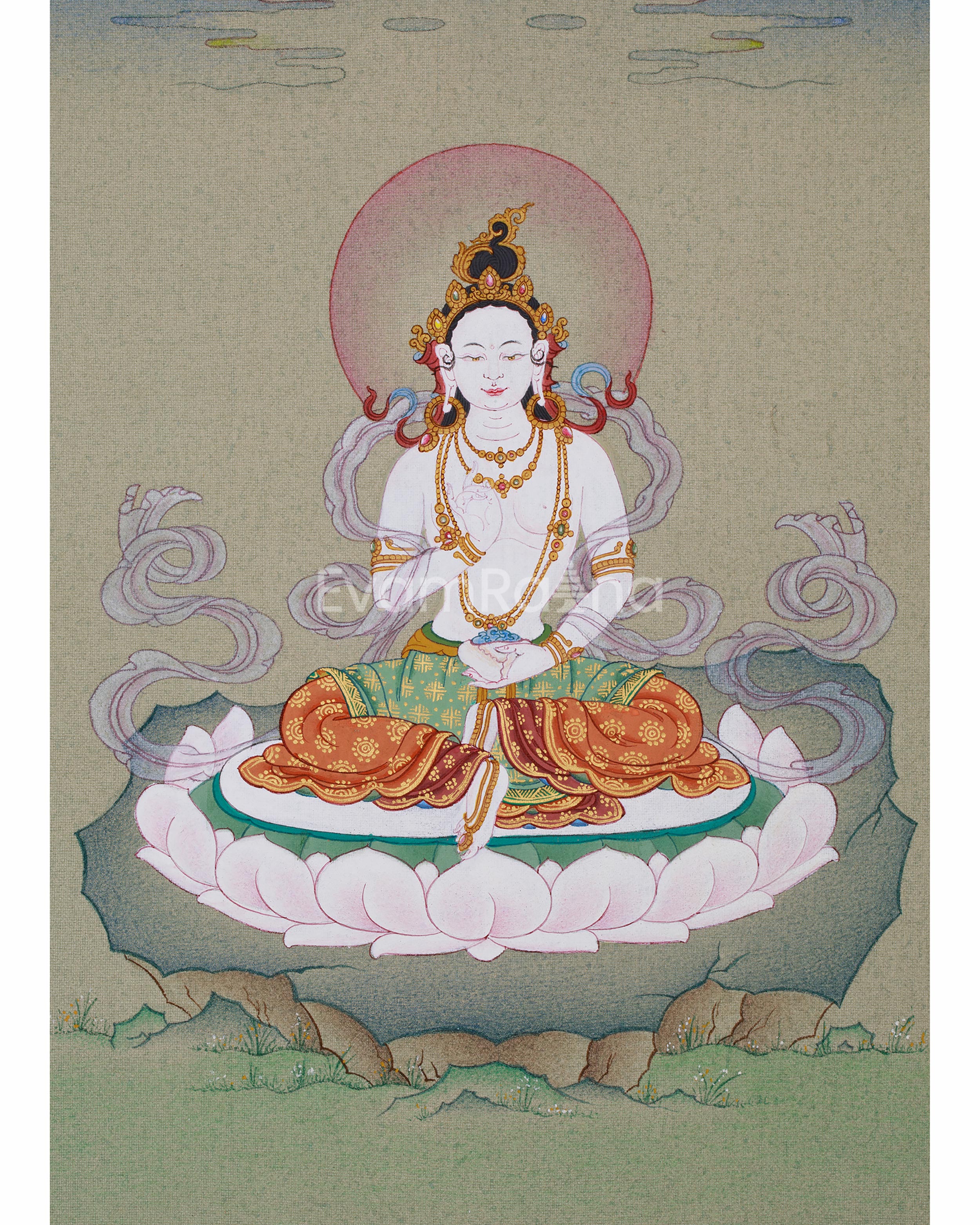 consort-of-guru-rinpoche-yeshe-tsogyal-thangka-