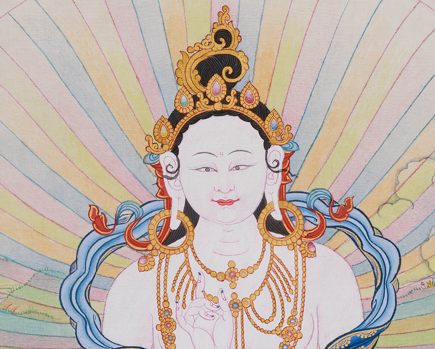 Beautiful Yeshe Tsogyel Thangka | Consort of Guru Padmasambhava