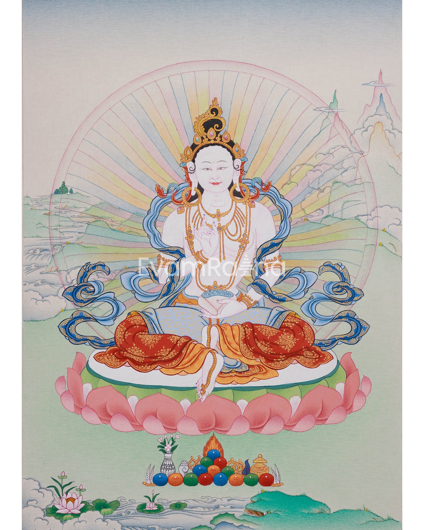 Beautiful Yeshe Tsogyel Thangka 