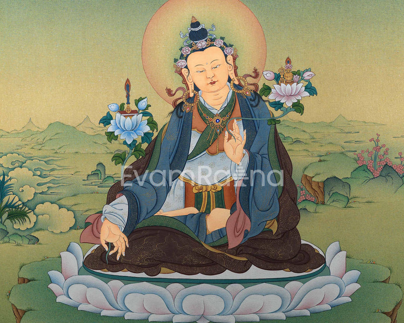 Yuthok Thangka Print | Tibetan Buddhist Master Art