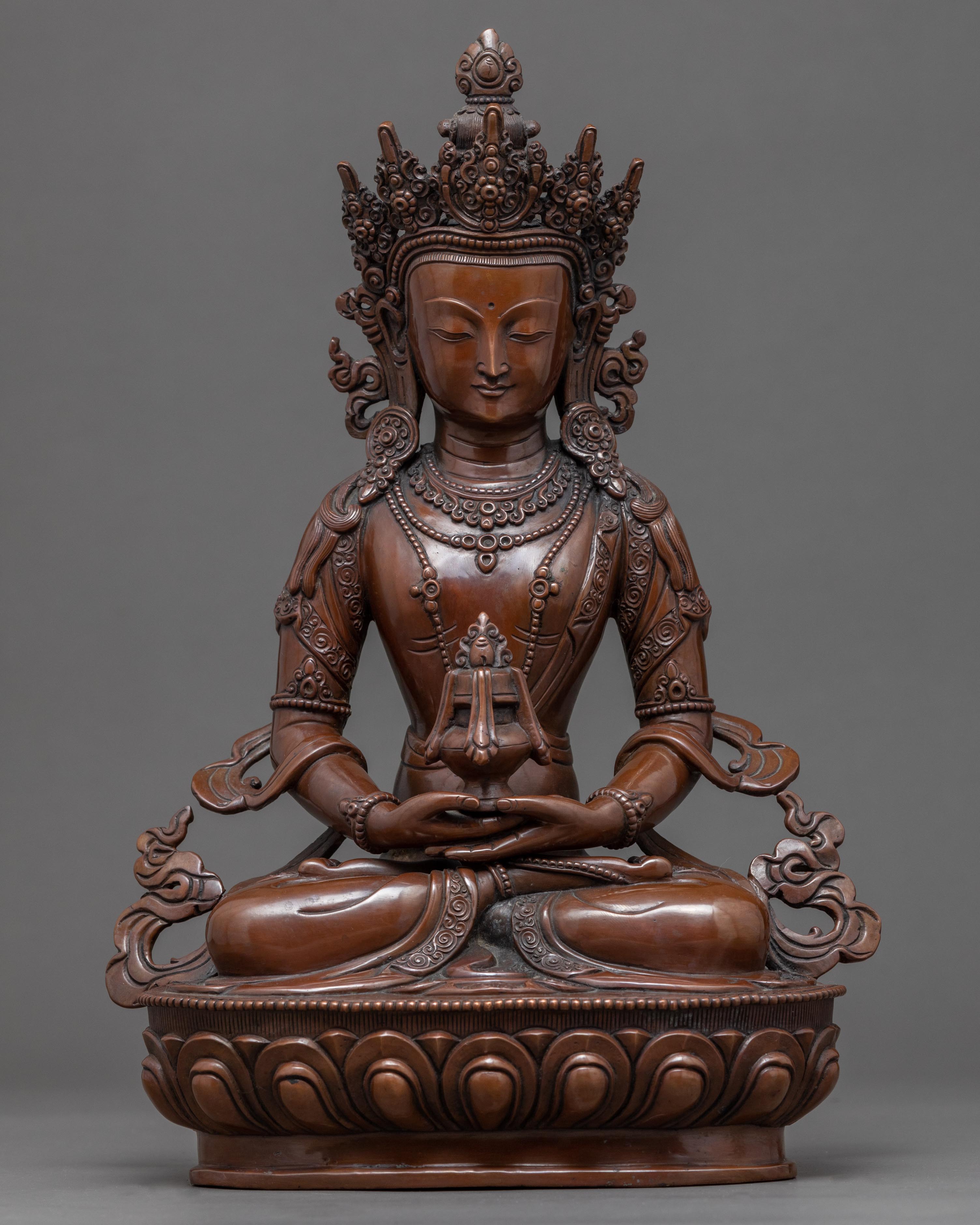 Amitayus Buddha Sculpture Bodhisattva 