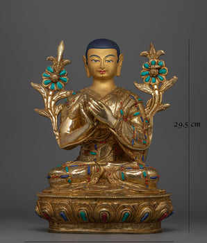 Gelug Guru Tsongkhapa Handmade Statue | Illuminator of the Path
