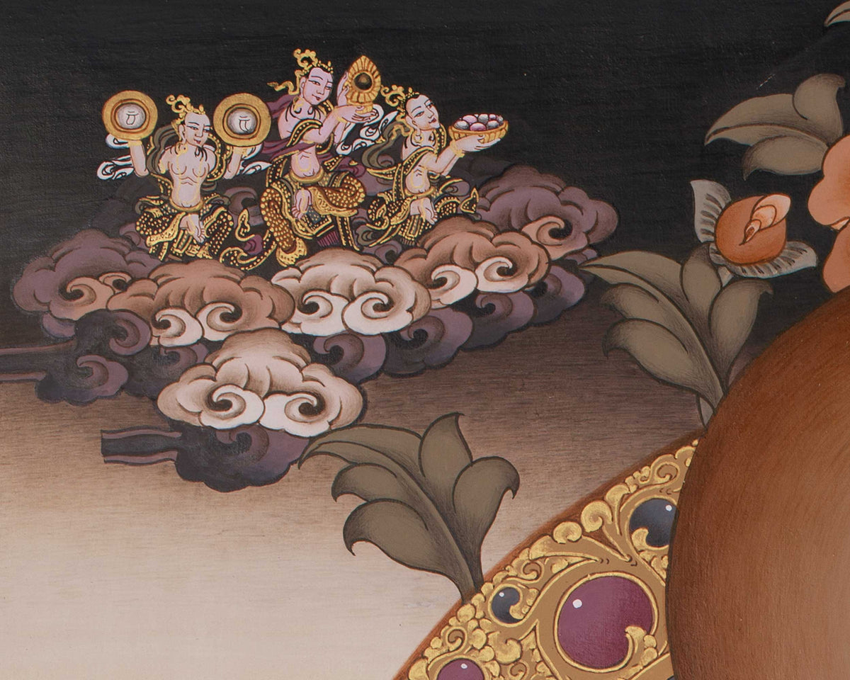 Shakyamuni Buddha Meditation Thangka | Timeless Buddhist Art of Inner Peace and Awakening