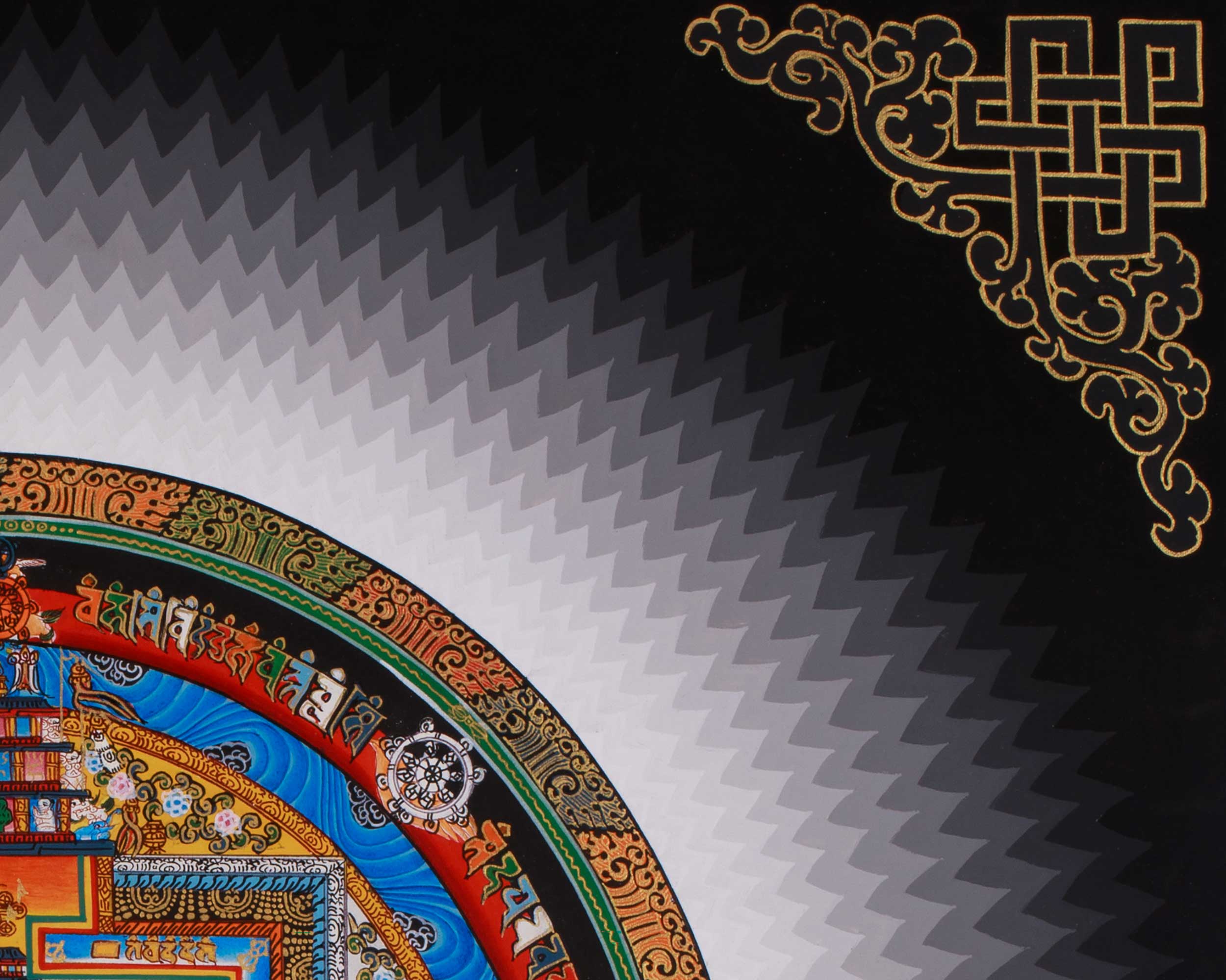 Kalachakra Mandala Spiritual Art | Sacred Tibetan Buddhist Meditation Artwork