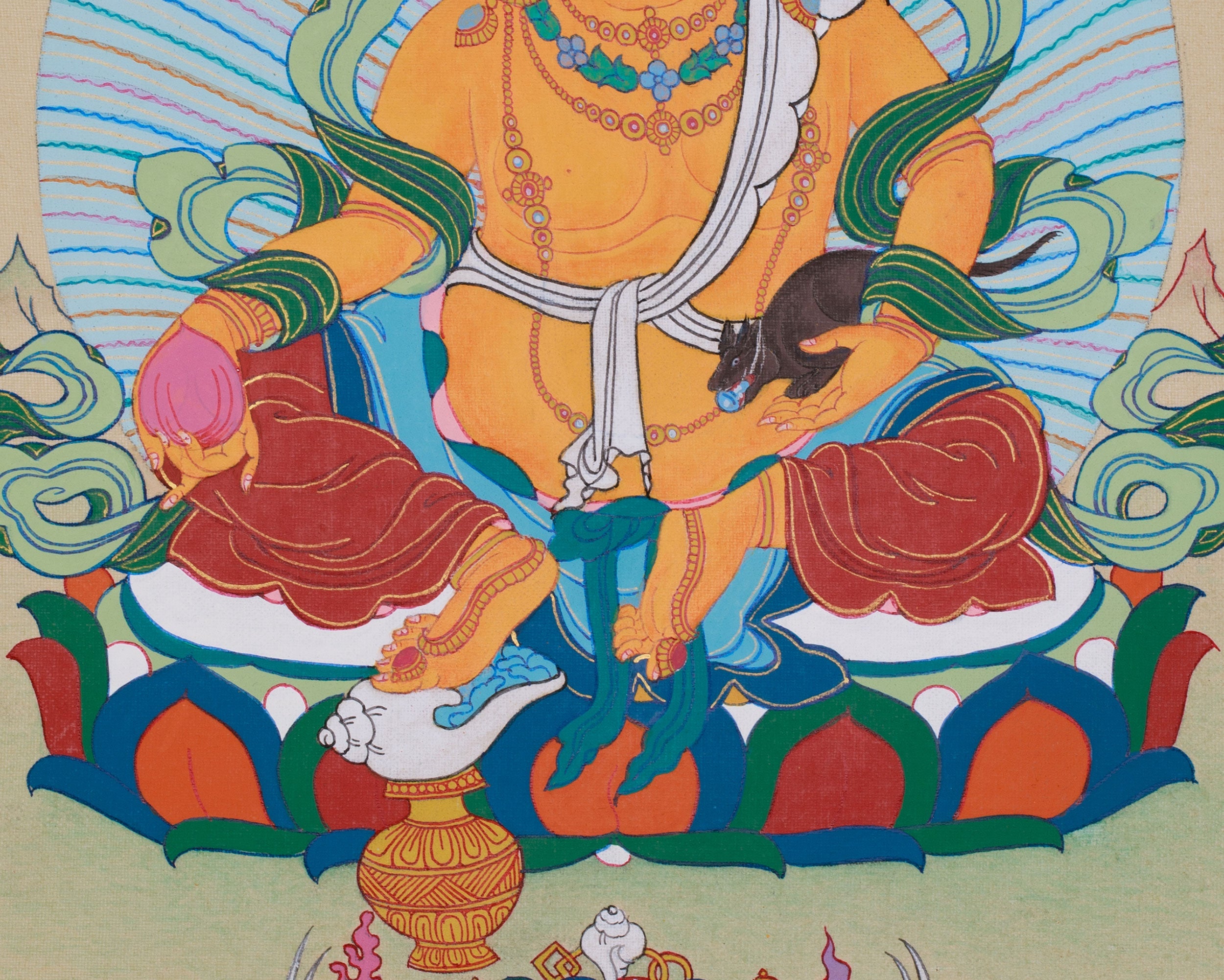 Yellow Jambhala — The Buddha of Prosperity and Abundance