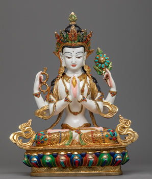white-chenrezig-statue