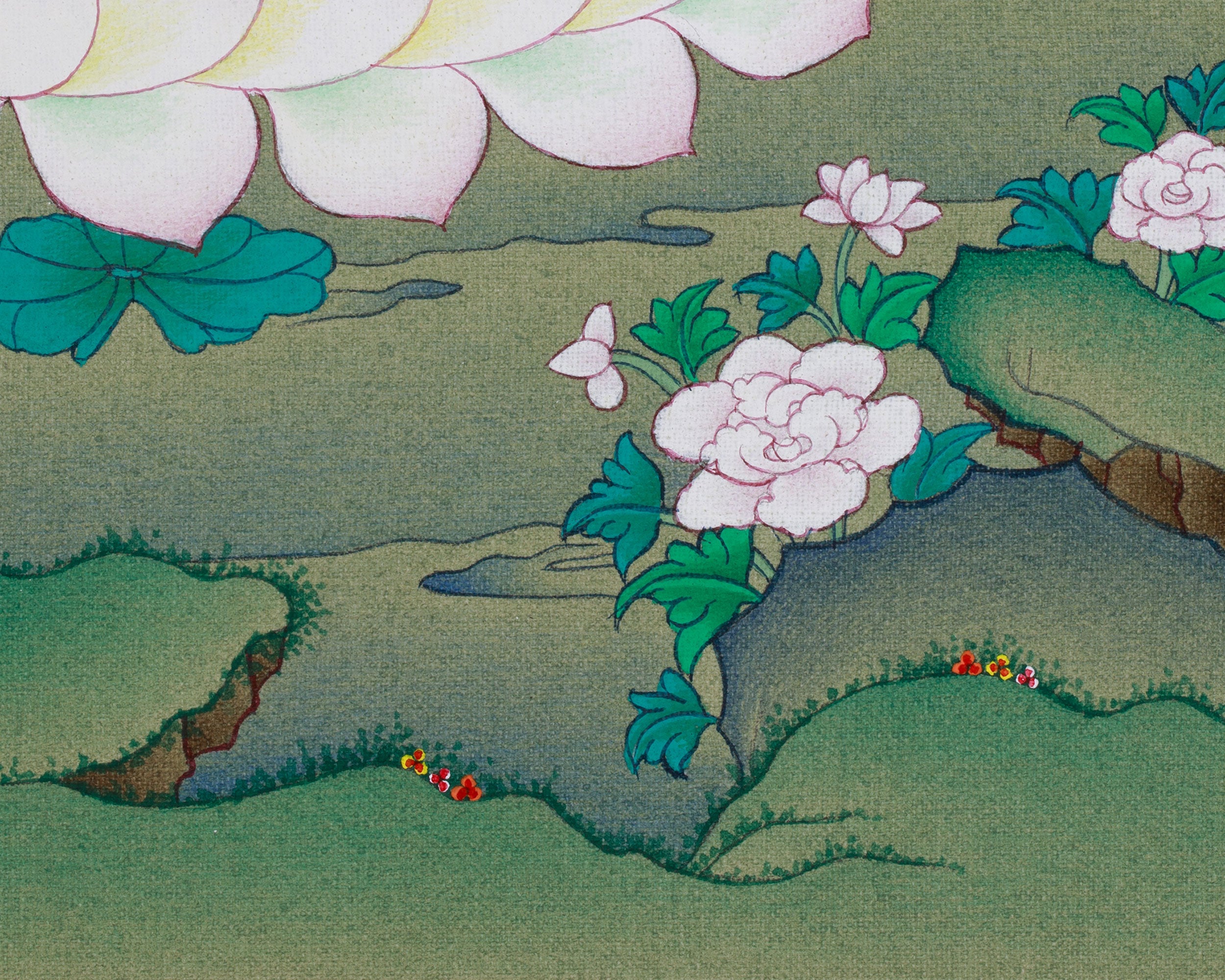 Beautiful Four-Armed Chenrezig Thangka | Avalokiteshvara Art