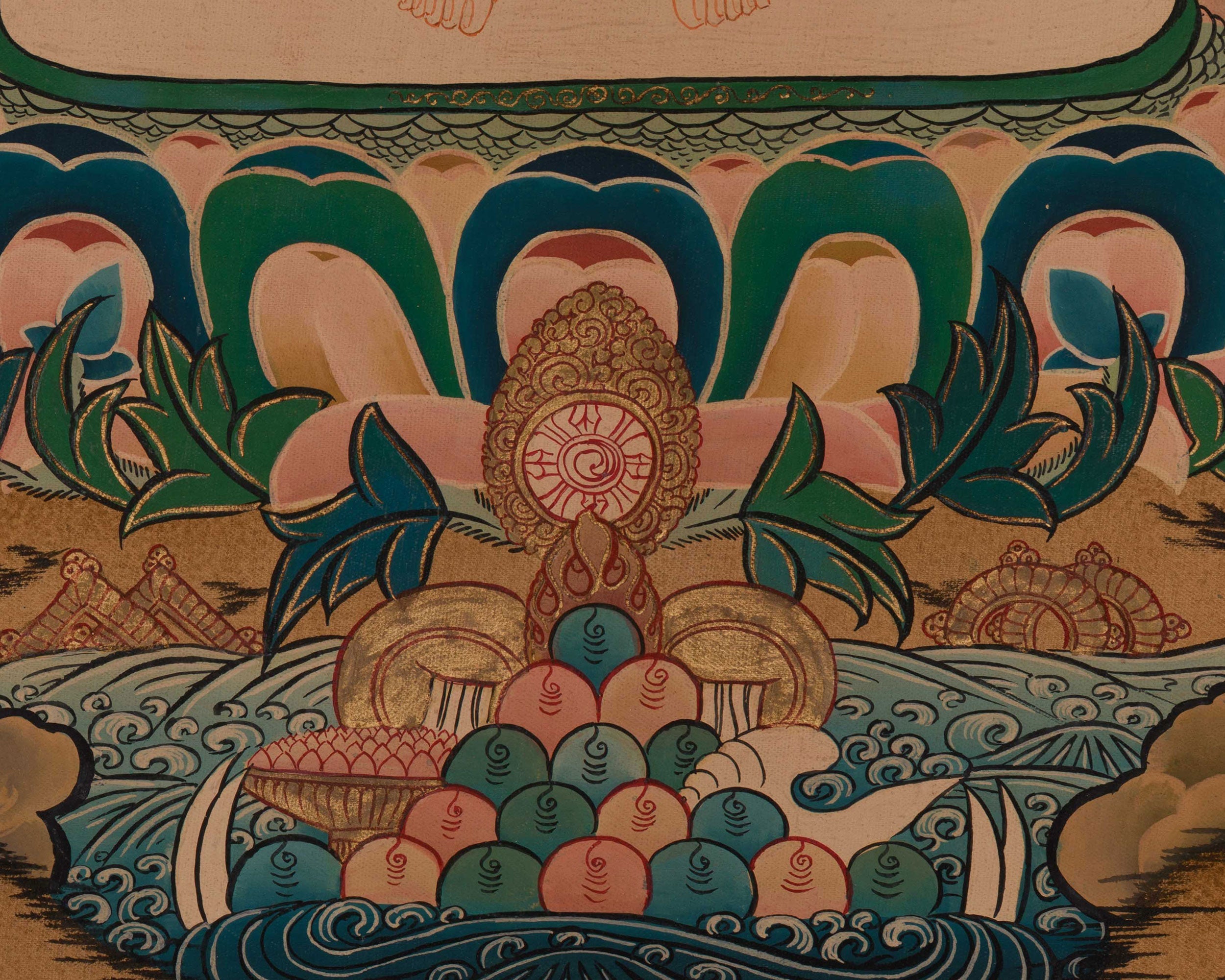 Himalayan 1000 Armed Chenrezig Thangka | Hand Painted Buddhist Compassion Art
