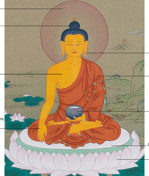 Historical Buddha Thangka | Symbol of Enlightenment