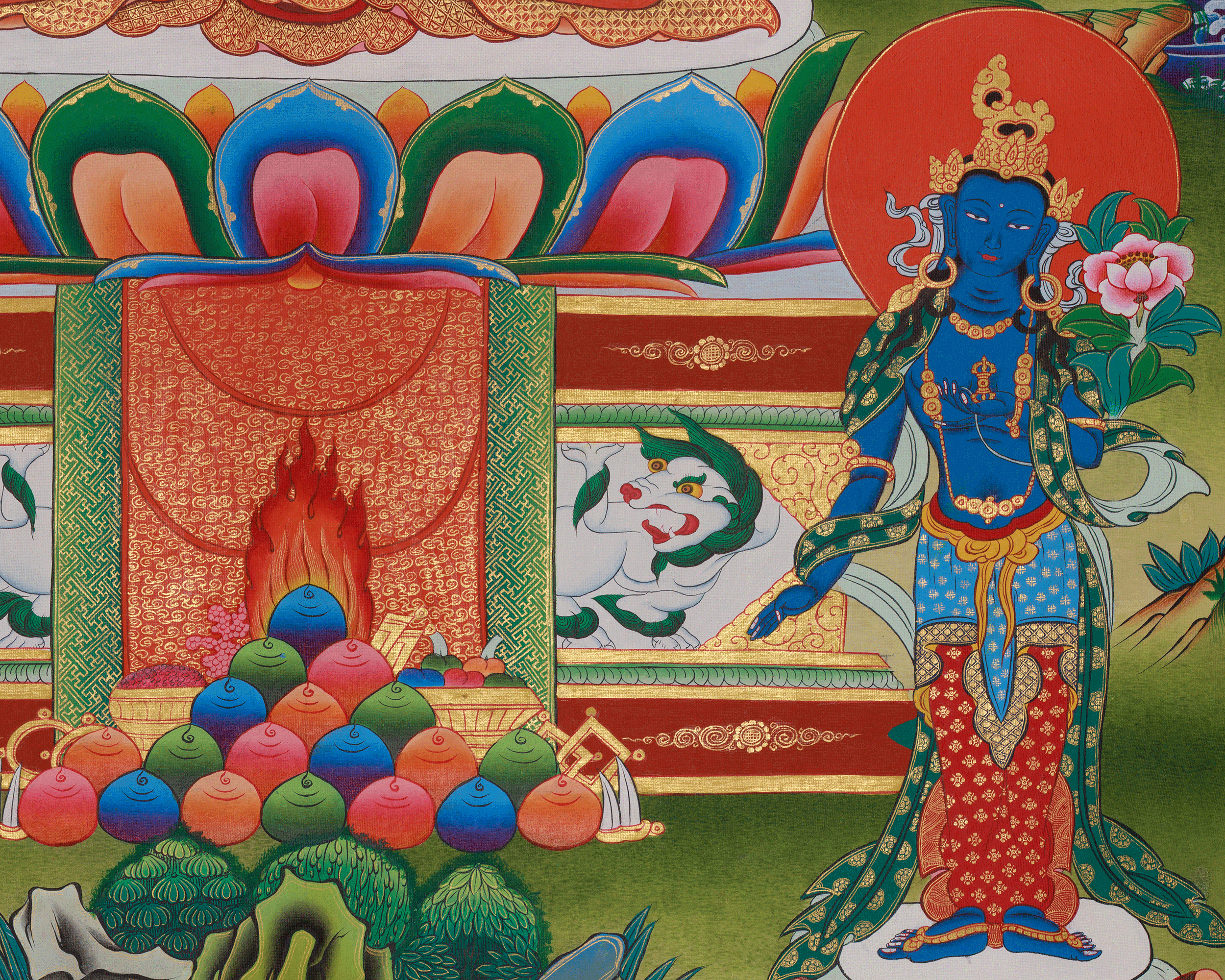 Buddhist Amitabha Buddha Thangka | Pure Land Buddhism