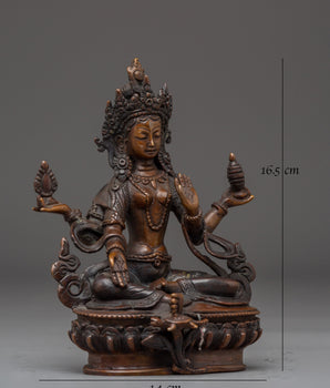 Laxmi Mata Oxidized Statue