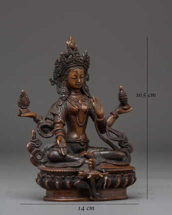 Laxmi Mata Oxidized Statue