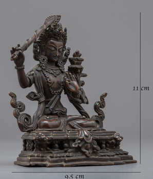 The Wisdom Bodhisattva Statue | Manjushri Radiating Divine Wisdom and Spiritual Insight