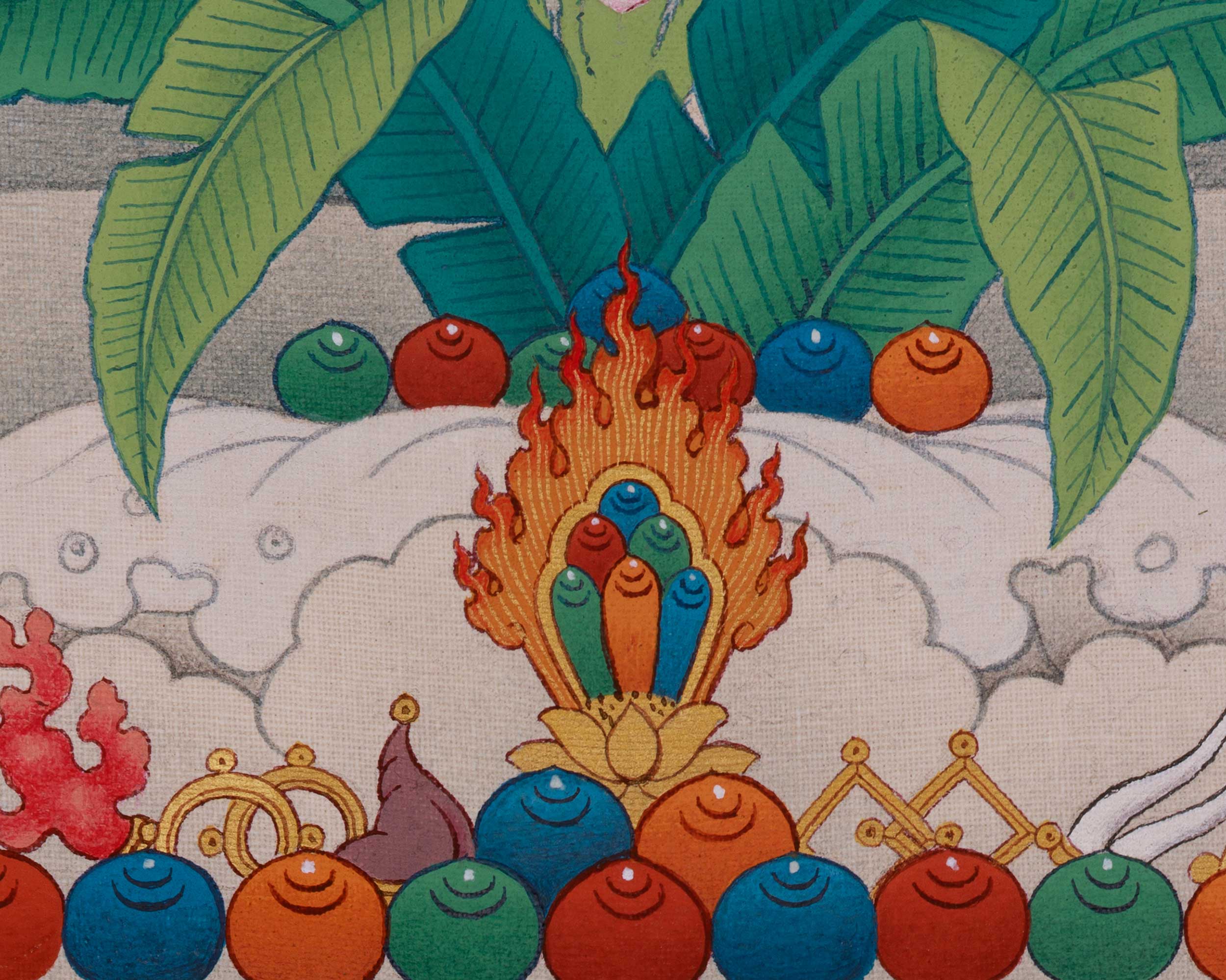 Divine Thangka of Red Tara | A Sacred Symbol of Power and Compassion