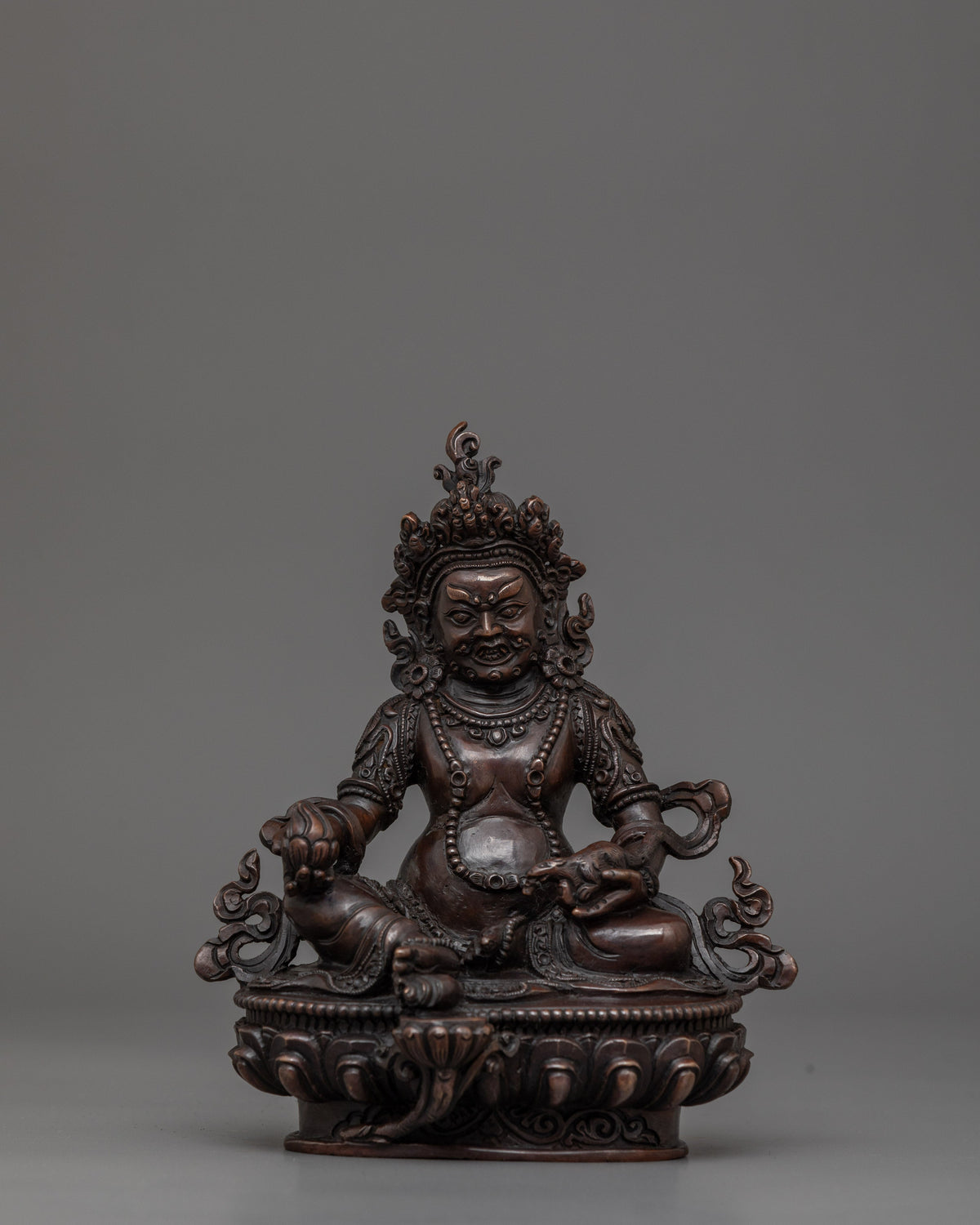 Tibetan Dzambhala Buddhist Deity Statue 