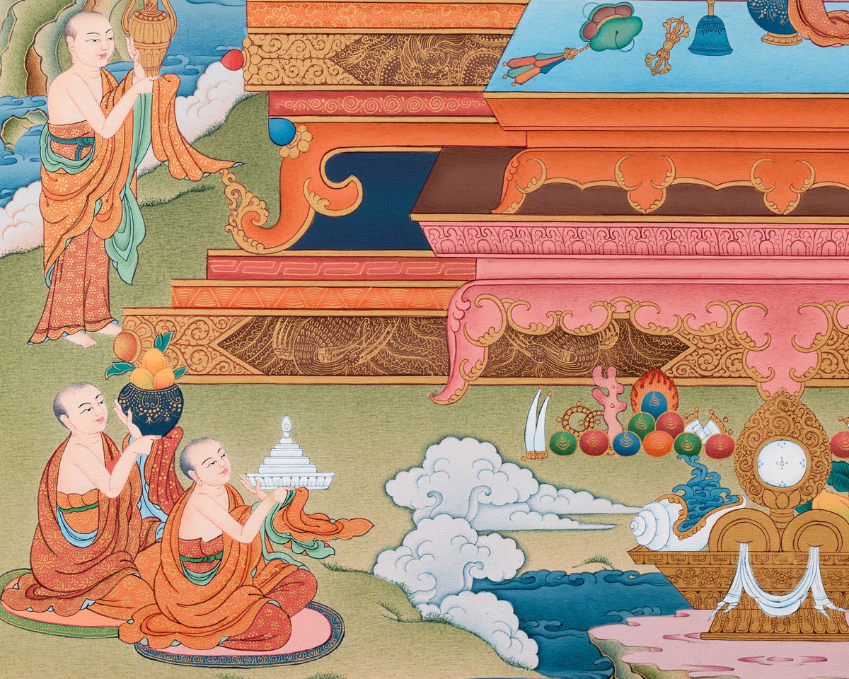 High-Quality Giclee Canvas Print of Guru Longchenpa | The Enlightened Nyingma Master