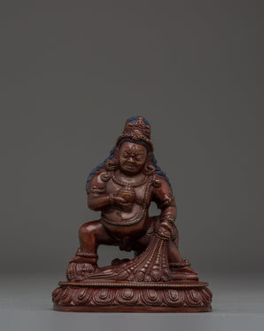 Oxidized Copper Black Dzambhala Statue