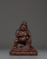 Oxidized Copper Black Dzambhala Statue