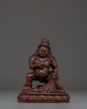 Oxidized Copper Black Dzambhala Statue