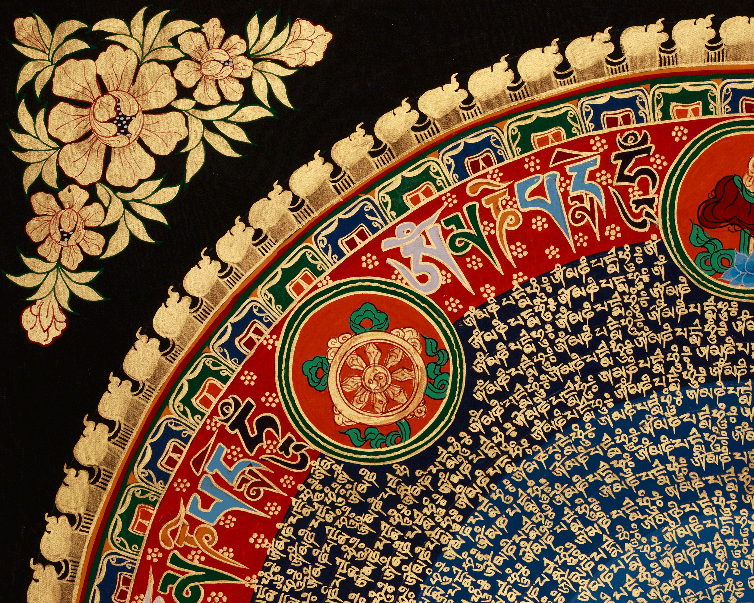 Tibetan Mantra Mandala Art | A Timeless Symbol of Protection, Wisdom, and Enlightenment