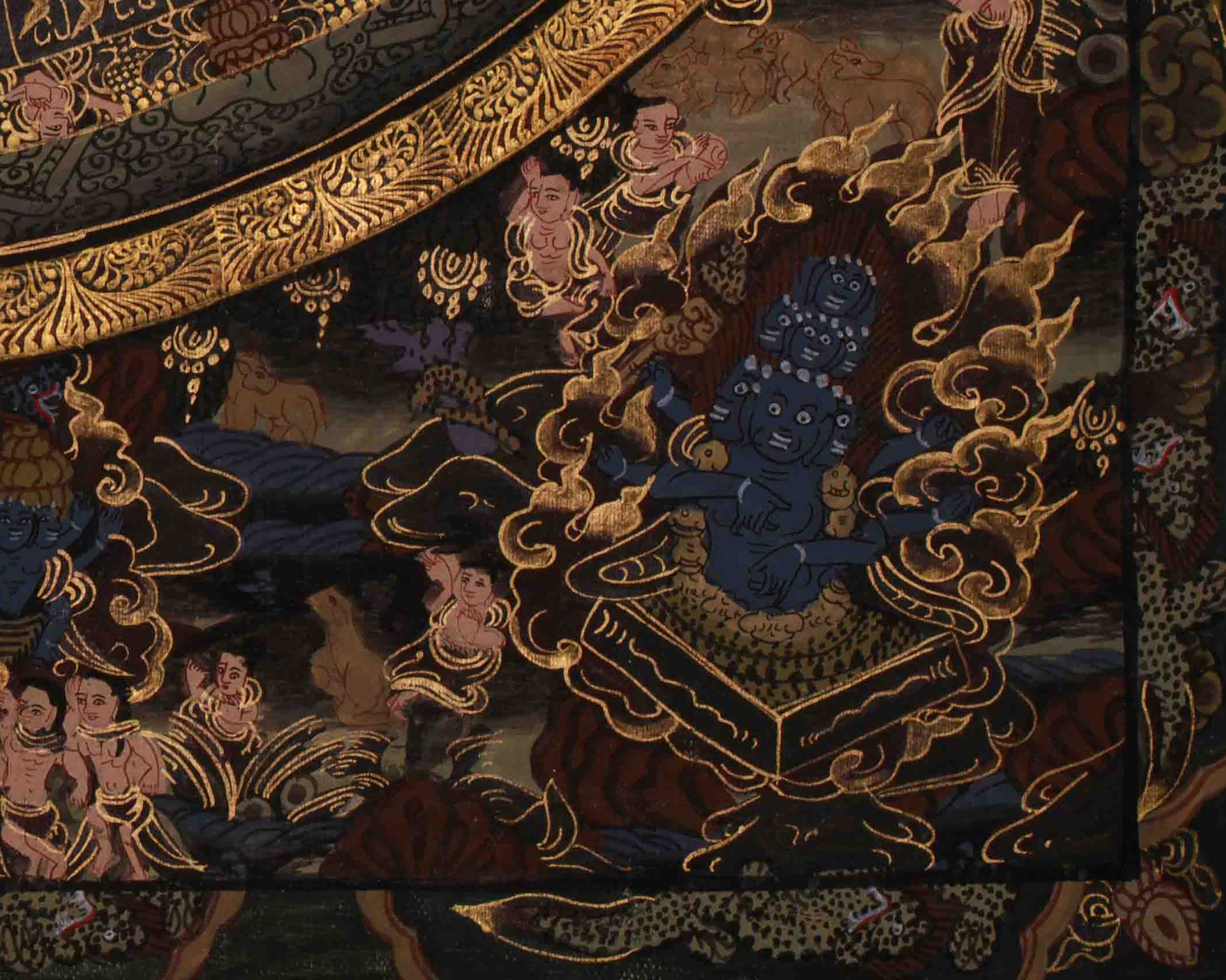 Buddha Mandala Wall Art | Symbolizing the Enlightened Universe | Sacred Thangka