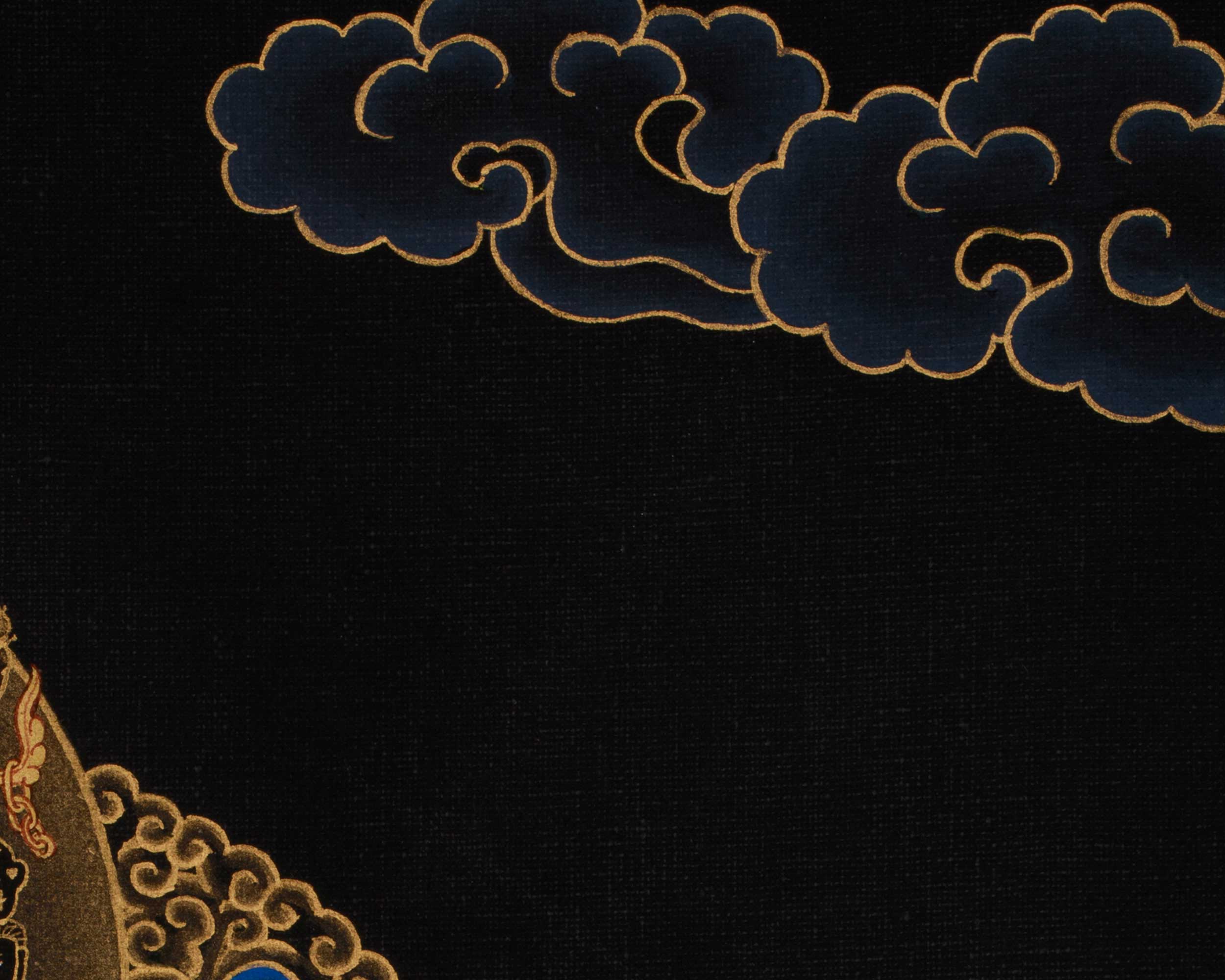 Guru Rinpoche Meditation Art | Tibetan Buddhist Master | Profound Wisdom Deity