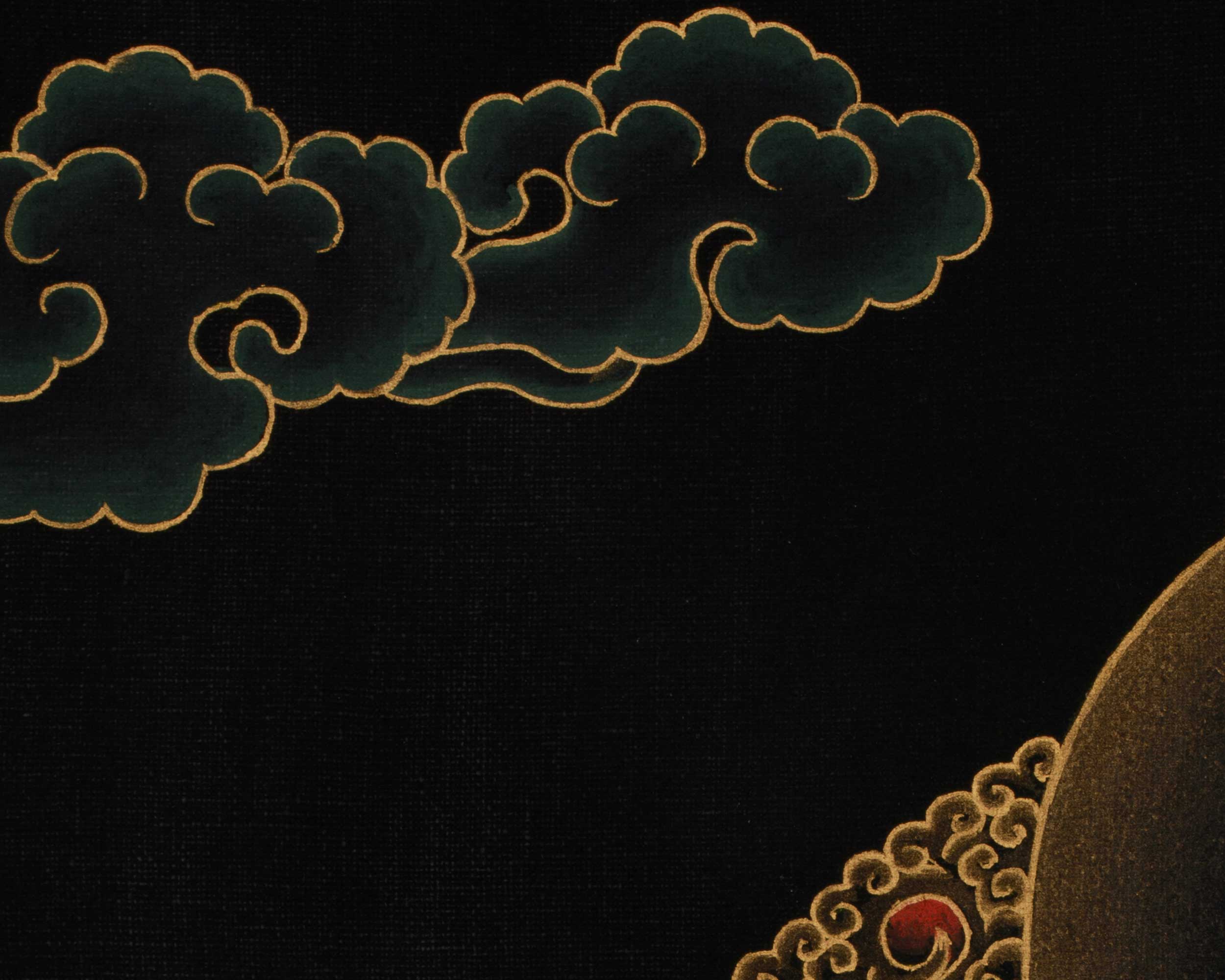 Guru Rinpoche Meditation Art | Tibetan Buddhist Master | Profound Wisdom Deity