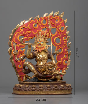 Brahmanrupa Mahakala Statue | Traditional Chaturmukha Mahakala Artwork