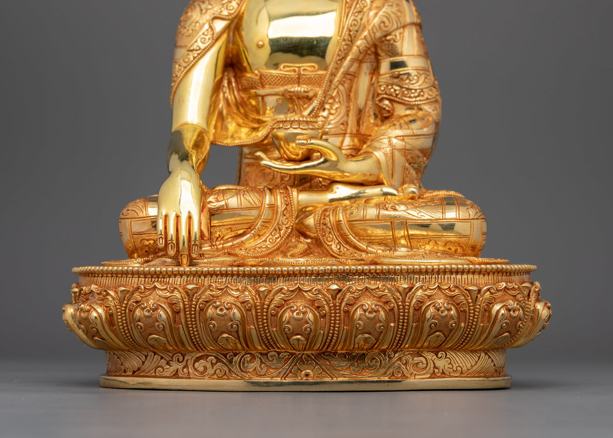 Revered Shakyamuni Buddha for Buddhist Altar | Sacred Representation for Devotional Practices