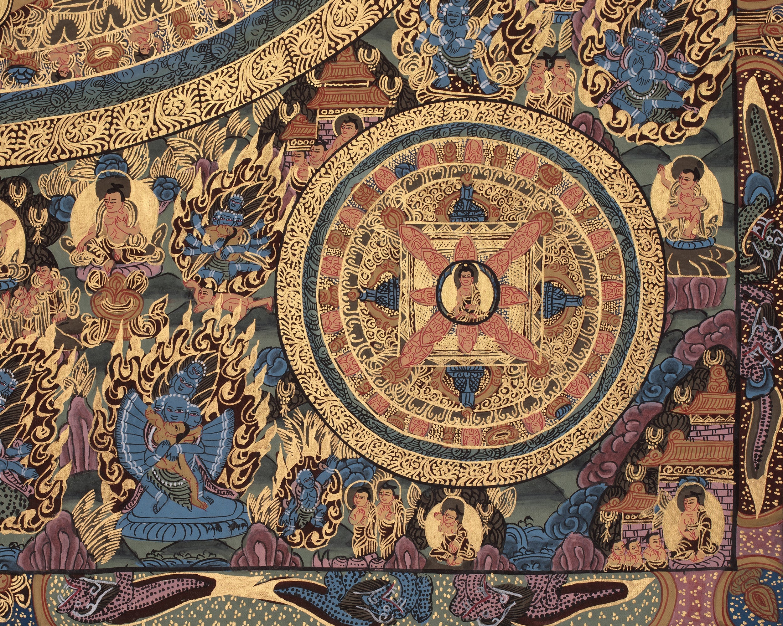 Buddhist Buddha Mandala Art | Sacred Tibetan Artwork of Enlightenment