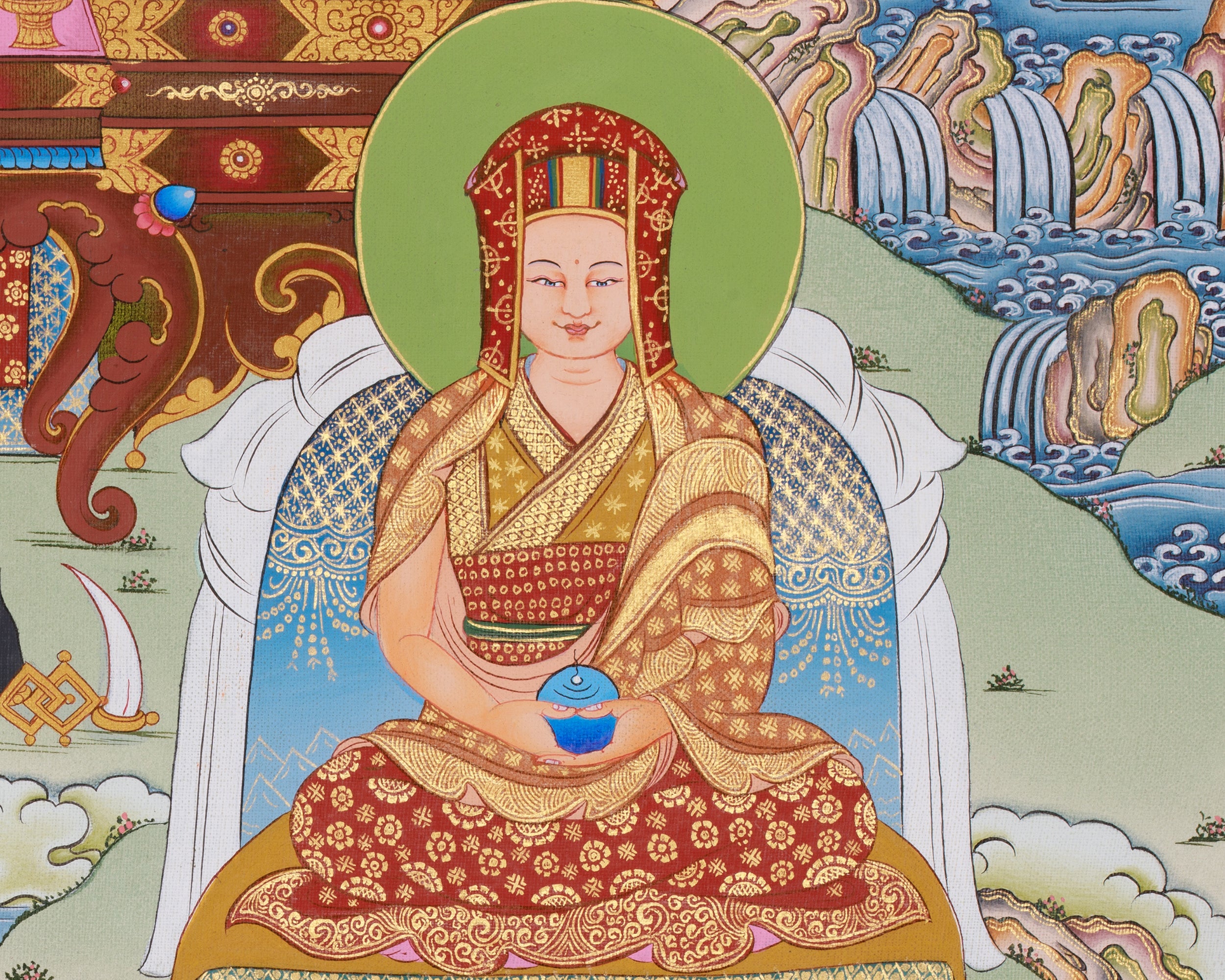 Marpa Lotsawa Thangka | Kagyu Lineage Master | Represent Wisdom and Transmission