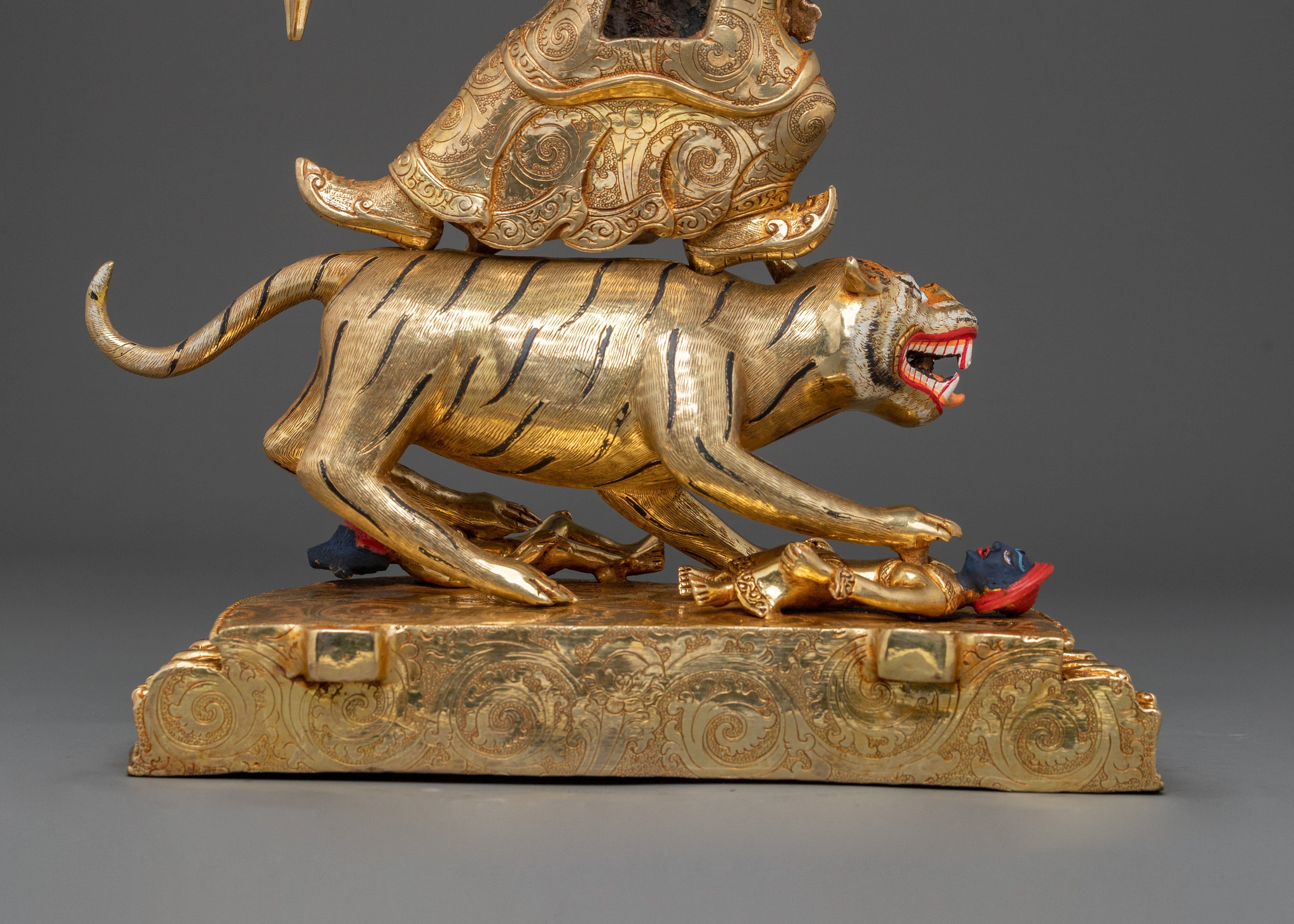 Spiritual Dorje Drollo Vajra Protector Statue | Tibetan Buddhist Sculpture