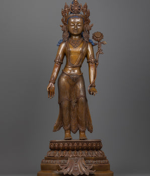 bronze chenrezig statue