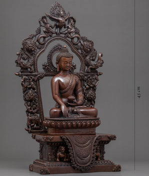 Buddha Gautama Shakyamuni Statue | Traditional Oxidized Sculpture
