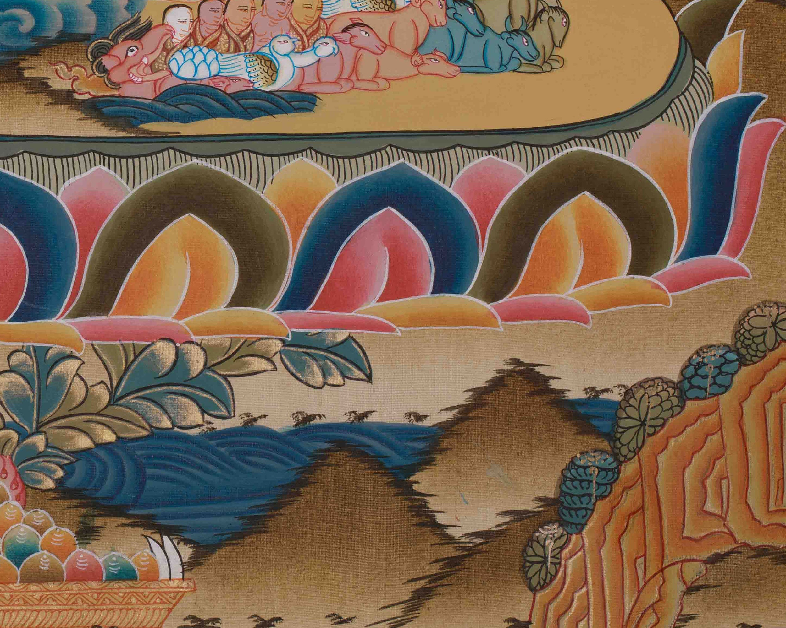 1000 Armed Dukar Thangka | Sitatapatra White Umbrella Goddess Art