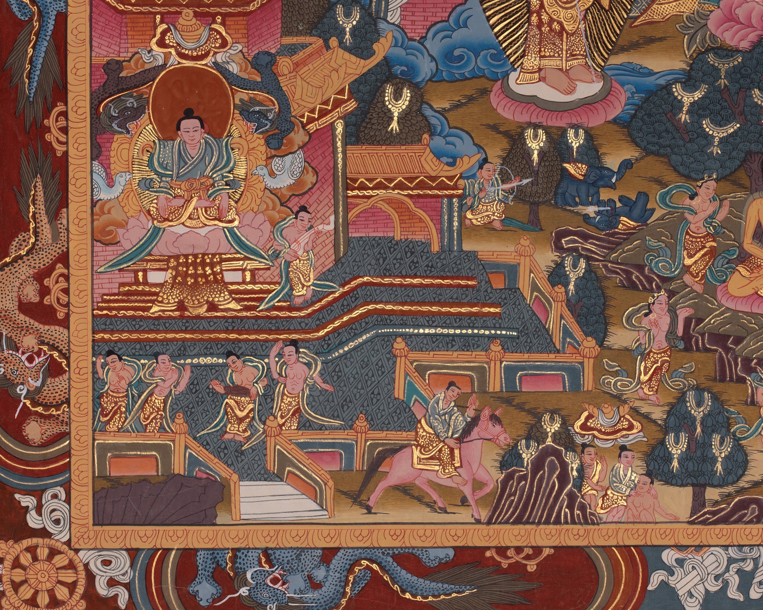 Buddha Life Story Himalayan Artwork | Buddha’s Path from Birth to Enlightenment