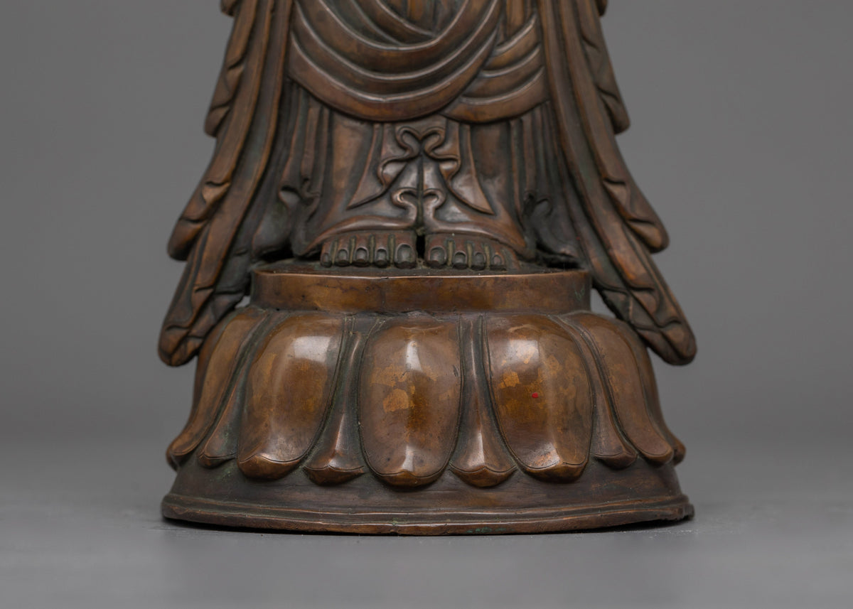 Standing Kshitigarbha Sculpture | Guardian of the Six Realms