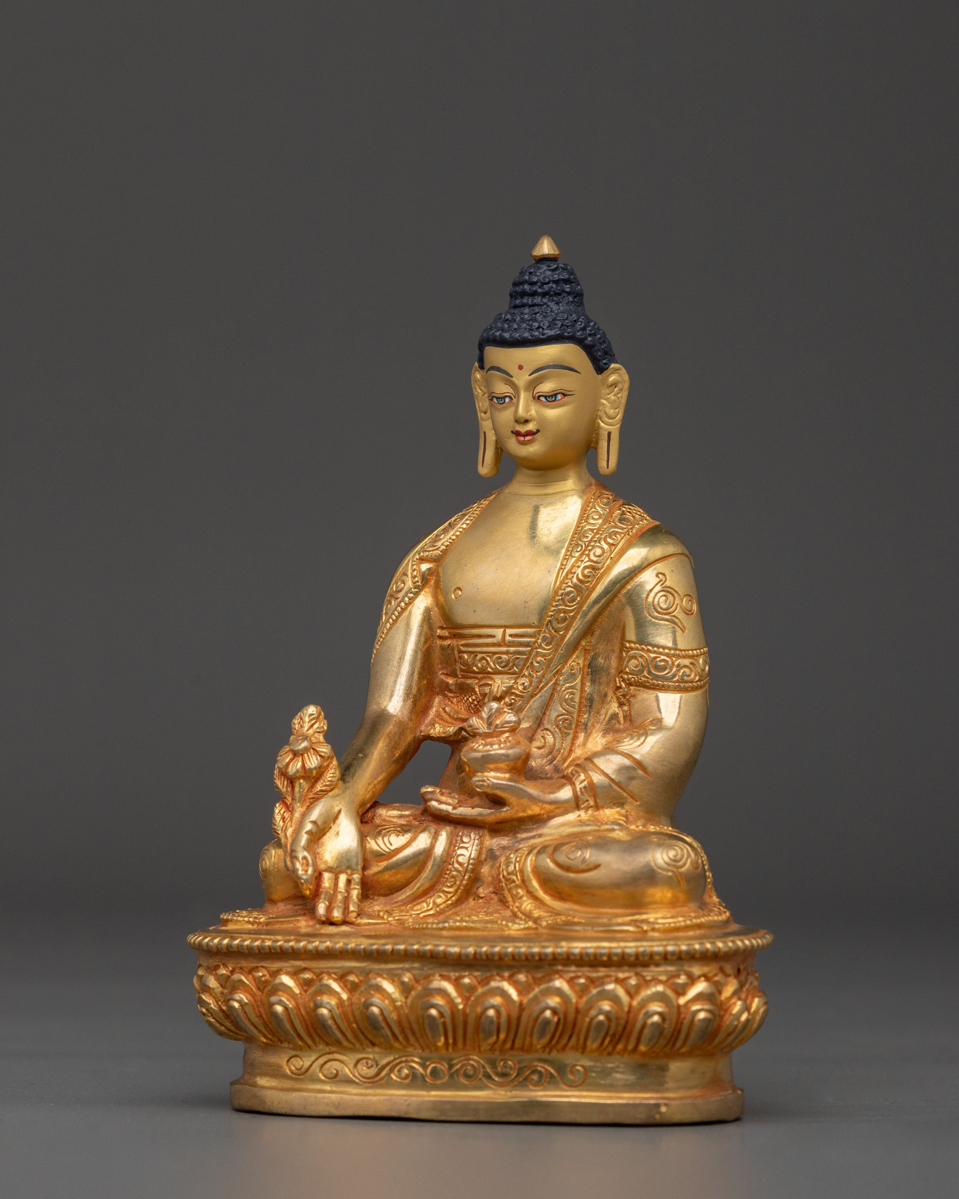 Handcrafted Himalayan Medicine Buddha | Spiritual Home Decor