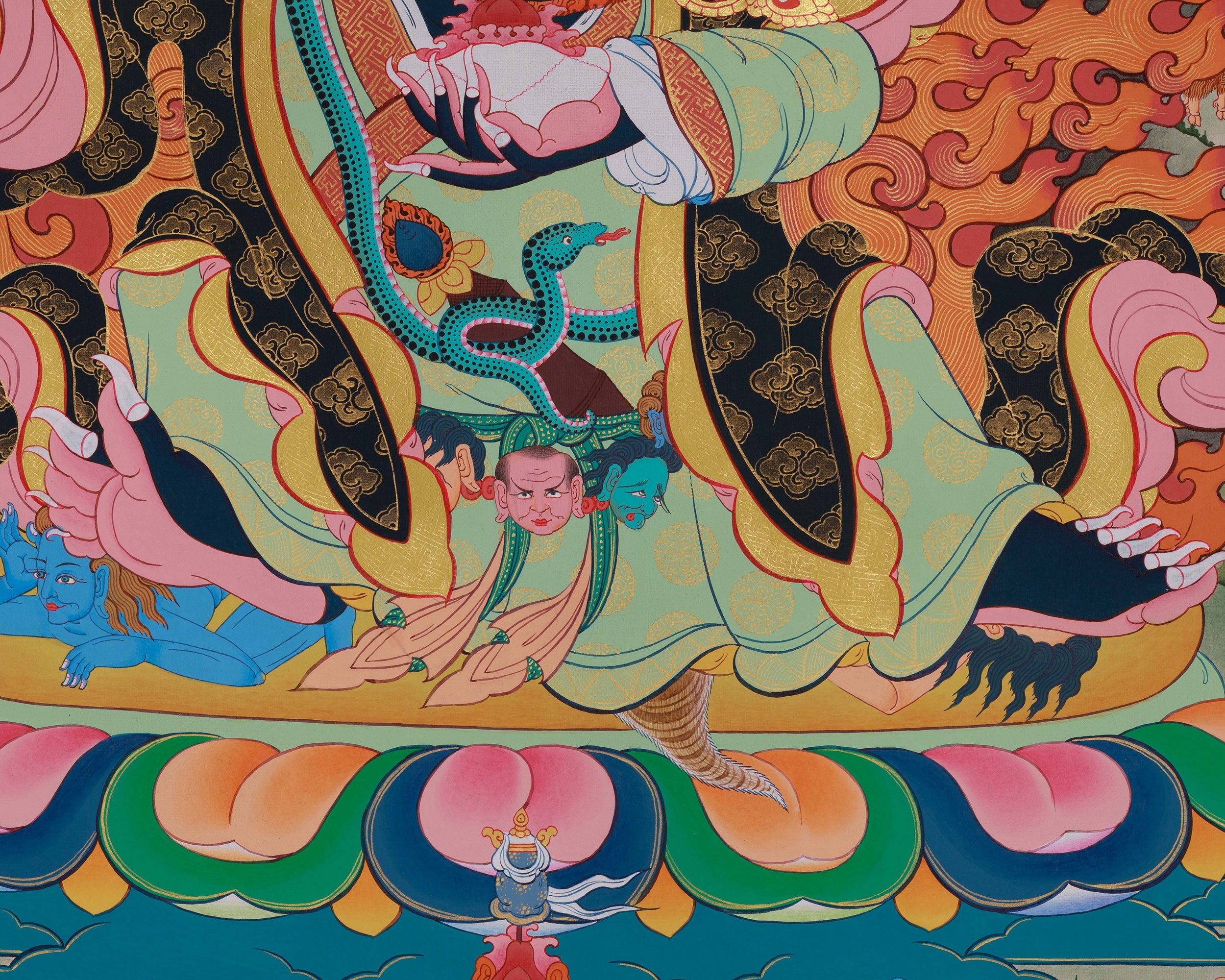 Mahakala Bernagchen Thangka | Tibetan Dharma Protector Art