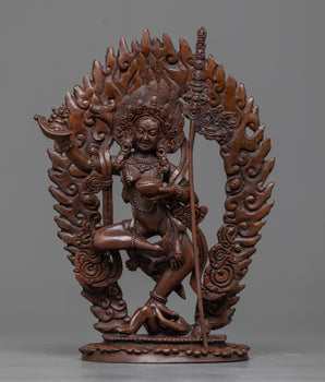 dorje-phagmo-oxidized sculpture